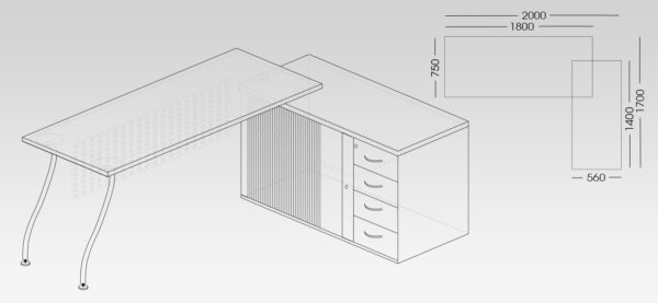 Puzzle Concept Range Office Desk from My Office Furniture