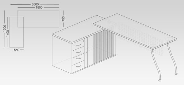 Puzzle Concept Range Office Desk from My Office Furniture