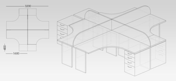 Comores Range Office Desk from My Office Furniture