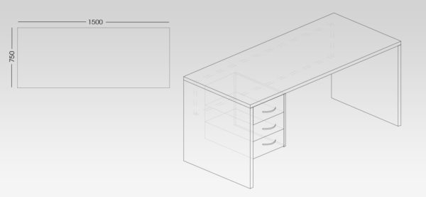 Comores Range Office Desk from My Office Furniture