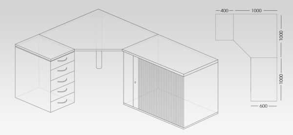 Puzzle Concept Range Office Desk from My Office Furniture