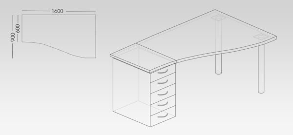 Puzzle Concept Range Office Desk from My Office Furniture