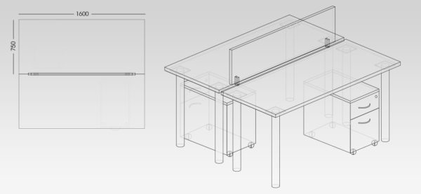 Puzzle Concept Range Office Desk from My Office Furniture