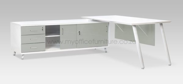 Arctic Range Executive Desk from My Office Furniture